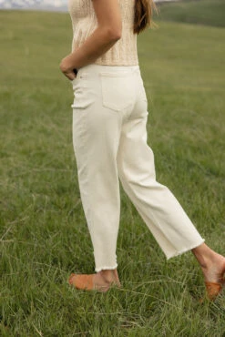 Wide Leg Frayed Hem Pants - Colman Style -ROOLEE FASHION SHOP 028A5152