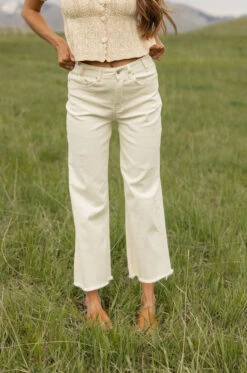Wide Leg Frayed Hem Pants - Colman Style