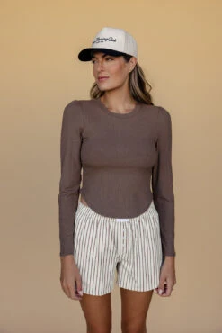 Like Clockwork Ribbed Long Sleeve -ROOLEE FASHION SHOP 028A5220