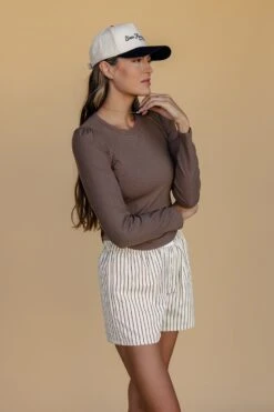 Like Clockwork Ribbed Long Sleeve -ROOLEE FASHION SHOP 028A5238