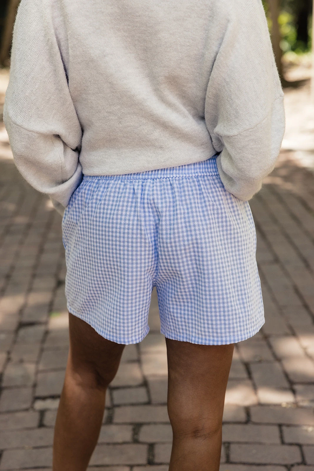 Gingham Lounge Boxers with Pockets - Lightweight Summer Shorts 11 Gingham Lounge Boxers with Pockets - Lightweight Summer Shorts - Image 9