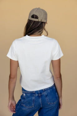 Boxy Cropped Crew Neck Tee - The Emre -ROOLEE FASHION SHOP 028A5423 303b14f6 e898 4292 88cd 398b087c33ad