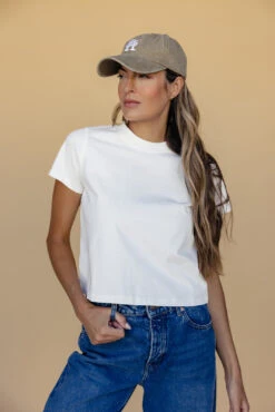 Boxy Cropped Crew Neck Tee - The Emre -ROOLEE FASHION SHOP 028A5427 dbe8439c e37e 43b1 ac94 3954c38c1854