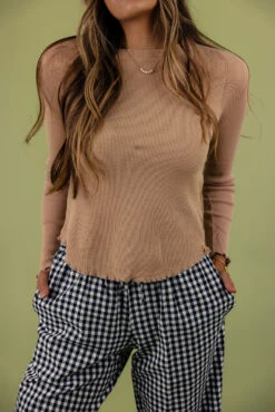 Free People Easy Does It Long Sleeve Tee -ROOLEE FASHION SHOP 028A5548