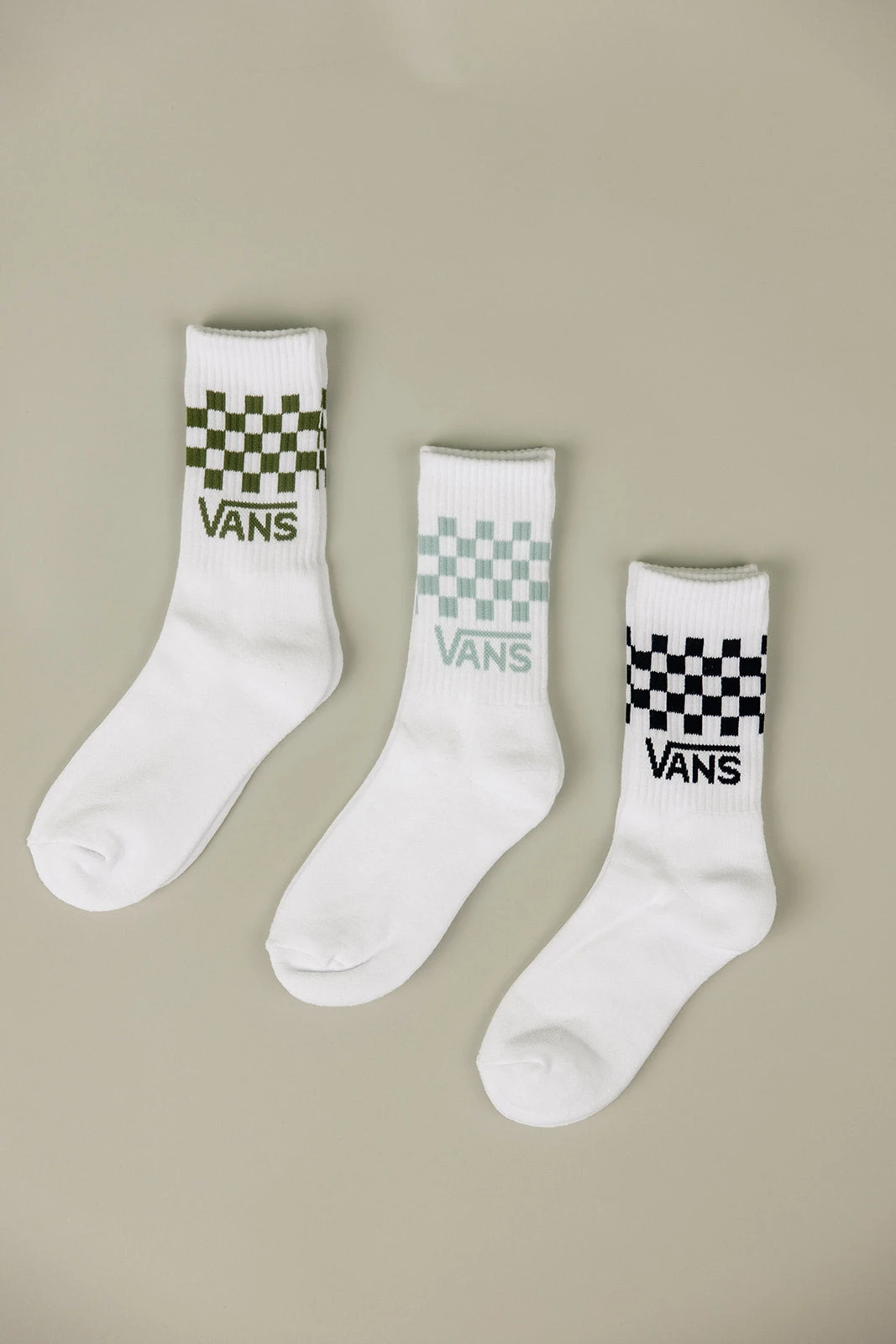 Vans Classic Check Crew Sock 3-Pack - Iconic Checkerboard Style 4 Vans Classic Check Crew Sock 3-Pack - Iconic Checkerboard Style - Image 2