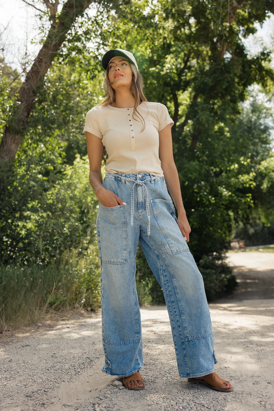 Ribbed Knit Button-Down Tee - Women's Stretchy Short Sleeve Top 15 Ribbed Knit Button-Down Tee - Women's Stretchy Short Sleeve Top - Image 13