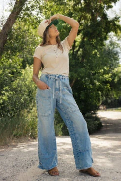 Ribbed Knit Button-Down Tee - Women's Stretchy Short Sleeve Top 26 Ribbed Knit Button-Down Tee - Women's Stretchy Short Sleeve Top -ROOLEE FASHION SHOP 028A5810