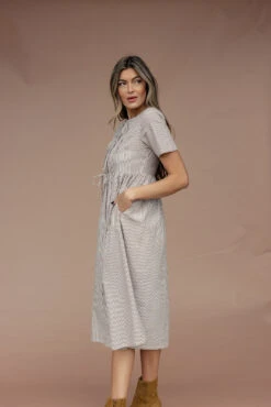 Front Tie A-Line Dress with Pockets - In My Dreams 13 Front Tie A-Line Dress with Pockets - In My Dreams -ROOLEE FASHION SHOP 028A6131