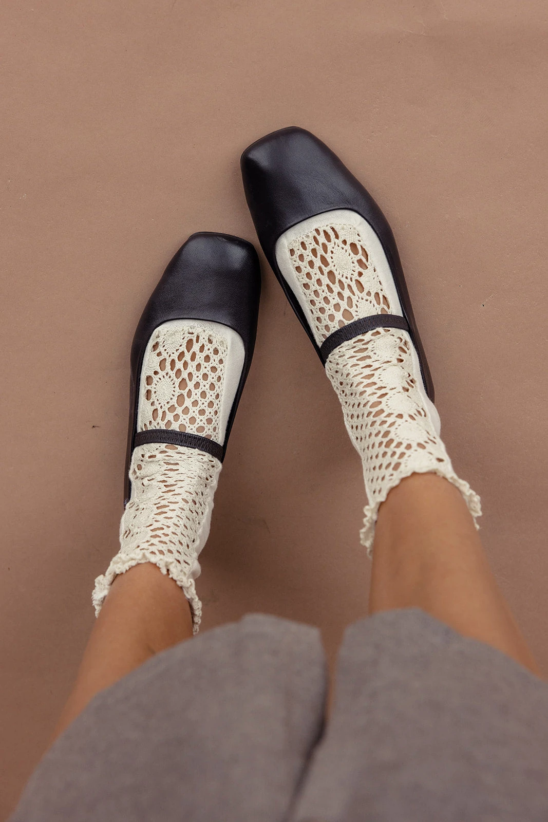 Brisela Square Toe Leather Ballet Flats 8 Brisela Square Toe Leather Ballet Flats - Image 6