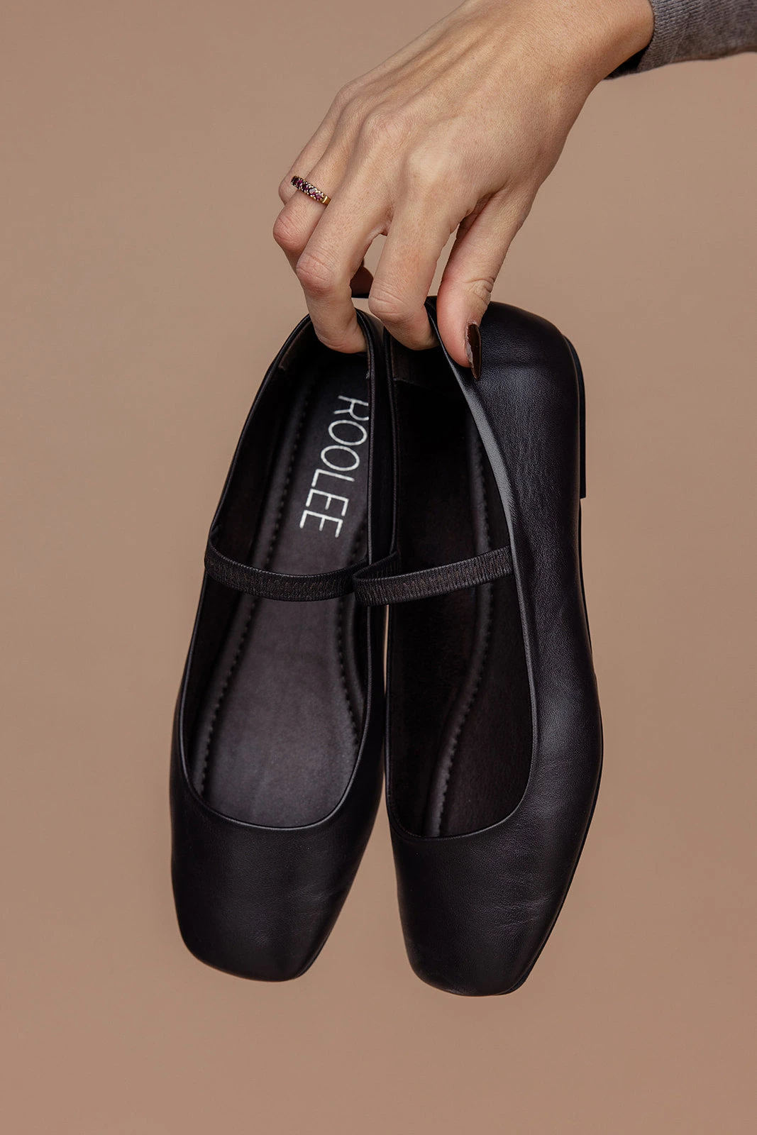 Brisela Square Toe Leather Ballet Flats 12 Brisela Square Toe Leather Ballet Flats - Image 10