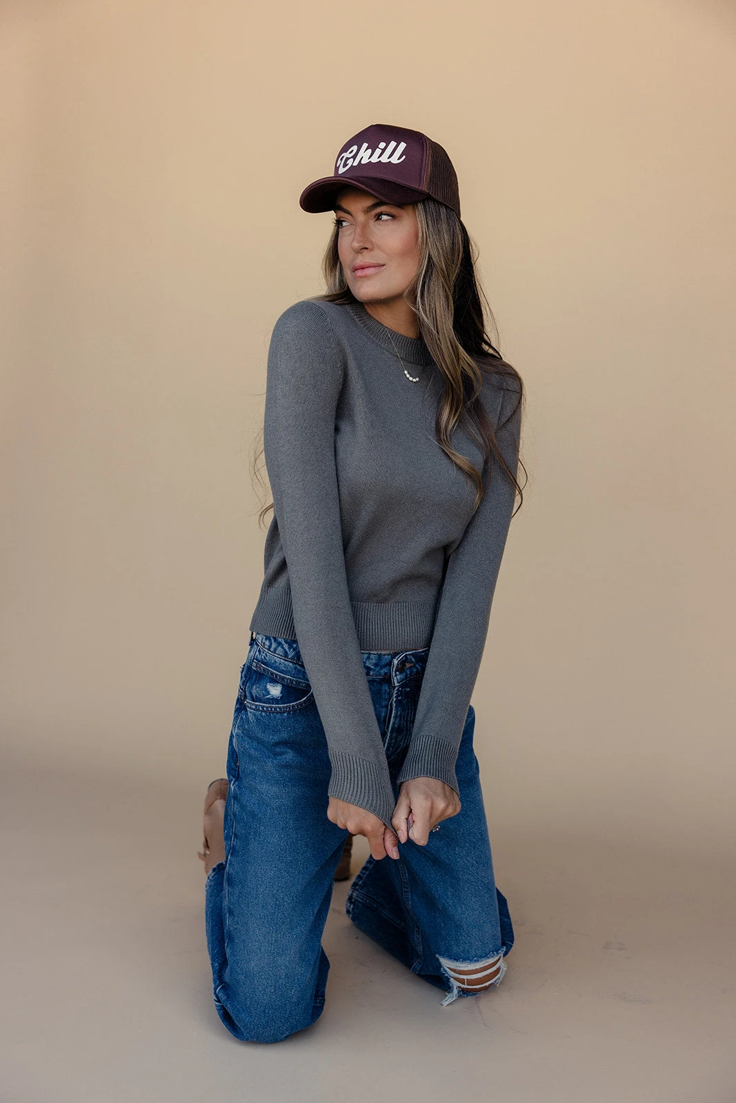 Be Cool We Were Something Sweater - Lightweight Cropped Knit 3 Be Cool We Were Something Sweater - Lightweight Cropped Knit