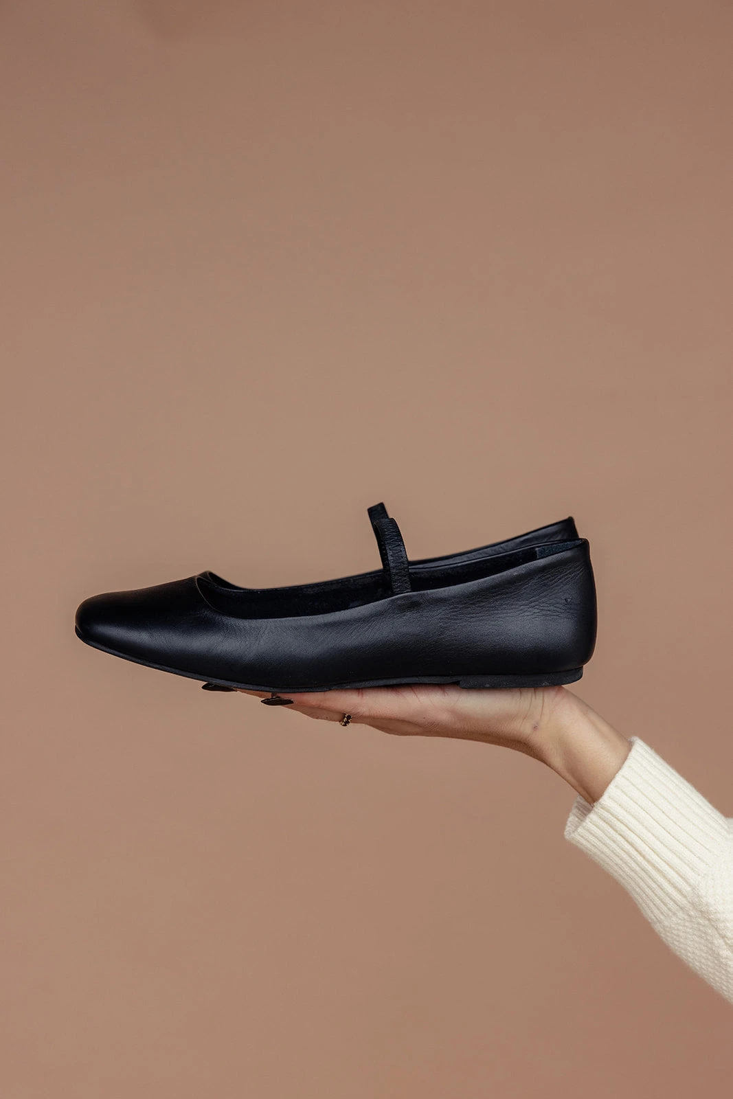 Brisela Square Toe Leather Ballet Flats 19 Brisela Square Toe Leather Ballet Flats - Image 17