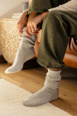 Free People Staple Slouch Socks - Chunky Ribbed Knit 11 Free People Staple Slouch Socks - Chunky Ribbed Knit -ROOLEE FASHION SHOP 028A6481