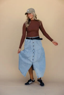 Ayla Textured Mock Neck -ROOLEE FASHION SHOP 028A6626