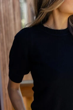 Strong and Wild Puff Sleeve Short Sleeve Sweater -ROOLEE FASHION SHOP 028A6749 88d7c92a 4fbd 4740 a39e 51b3b3e41ab6