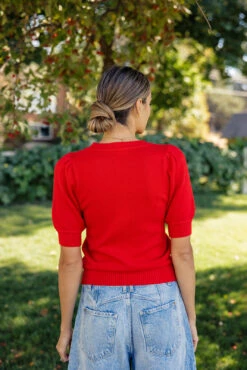 Strong and Wild Puff Sleeve Short Sleeve Sweater -ROOLEE FASHION SHOP 028A6983 0eb29704 b48d 4724 a5b0 82d0fcd3de57