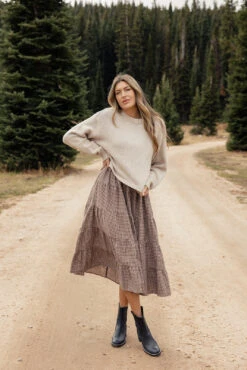 Gingham Smocked Tiered Dress with Pockets - The Ava Mae 31 Gingham Smocked Tiered Dress with Pockets - The Ava Mae -ROOLEE FASHION SHOP 028A7168