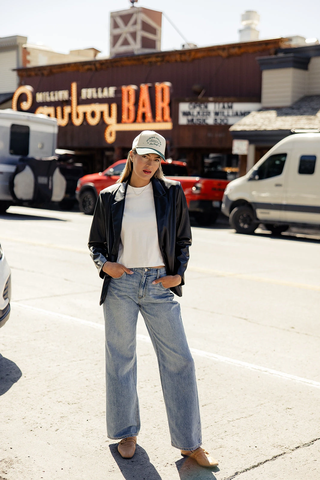 Leather Blazer for Women - Uptown Chic Single Button Jacket 8 Leather Blazer for Women - Uptown Chic Single Button Jacket - Image 6