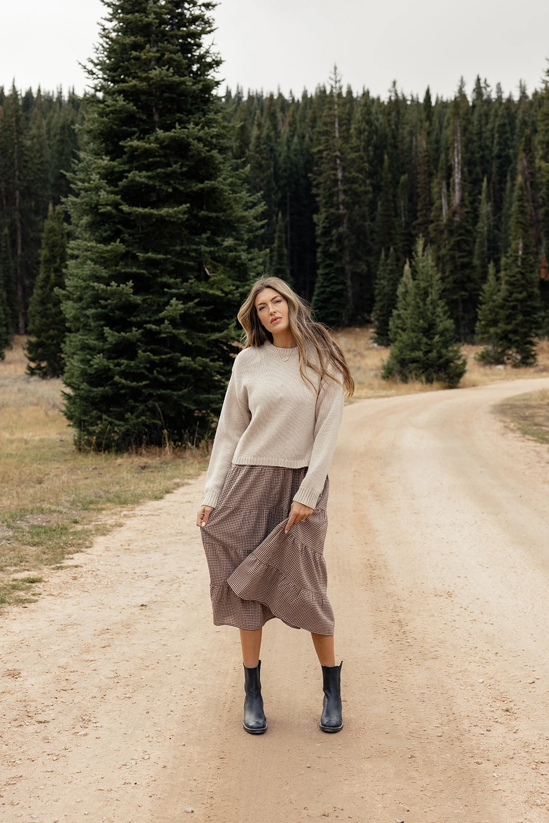 Gingham Smocked Tiered Dress with Pockets - The Ava Mae 16 Gingham Smocked Tiered Dress with Pockets - The Ava Mae - Image 14