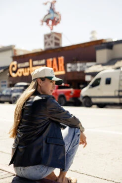 Leather Blazer for Women - Uptown Chic Single Button Jacket 17 Leather Blazer for Women - Uptown Chic Single Button Jacket -ROOLEE FASHION SHOP 028A7225