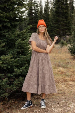 Gingham Smocked Tiered Dress with Pockets - The Ava Mae 28 Gingham Smocked Tiered Dress with Pockets - The Ava Mae -ROOLEE FASHION SHOP 028A7233 fdf105bc 2614 40bd 9223 d64abc97ab20