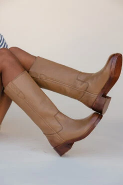 Free People Blaze Pull On Tall Leather Boots -ROOLEE FASHION SHOP 028A7481