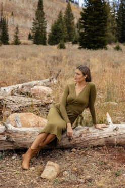 Brandi Wrap Sweater Dress - Ribbed Knit Midi with Tie Waist 27 Brandi Wrap Sweater Dress - Ribbed Knit Midi with Tie Waist -ROOLEE FASHION SHOP 028A7537