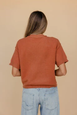Raw Edge Relaxed Fit Blouse in Soft Clay 12 Raw Edge Relaxed Fit Blouse in Soft Clay -ROOLEE FASHION SHOP 028A7554