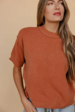 Raw Edge Relaxed Fit Blouse in Soft Clay 14 Raw Edge Relaxed Fit Blouse in Soft Clay -ROOLEE FASHION SHOP 028A7561