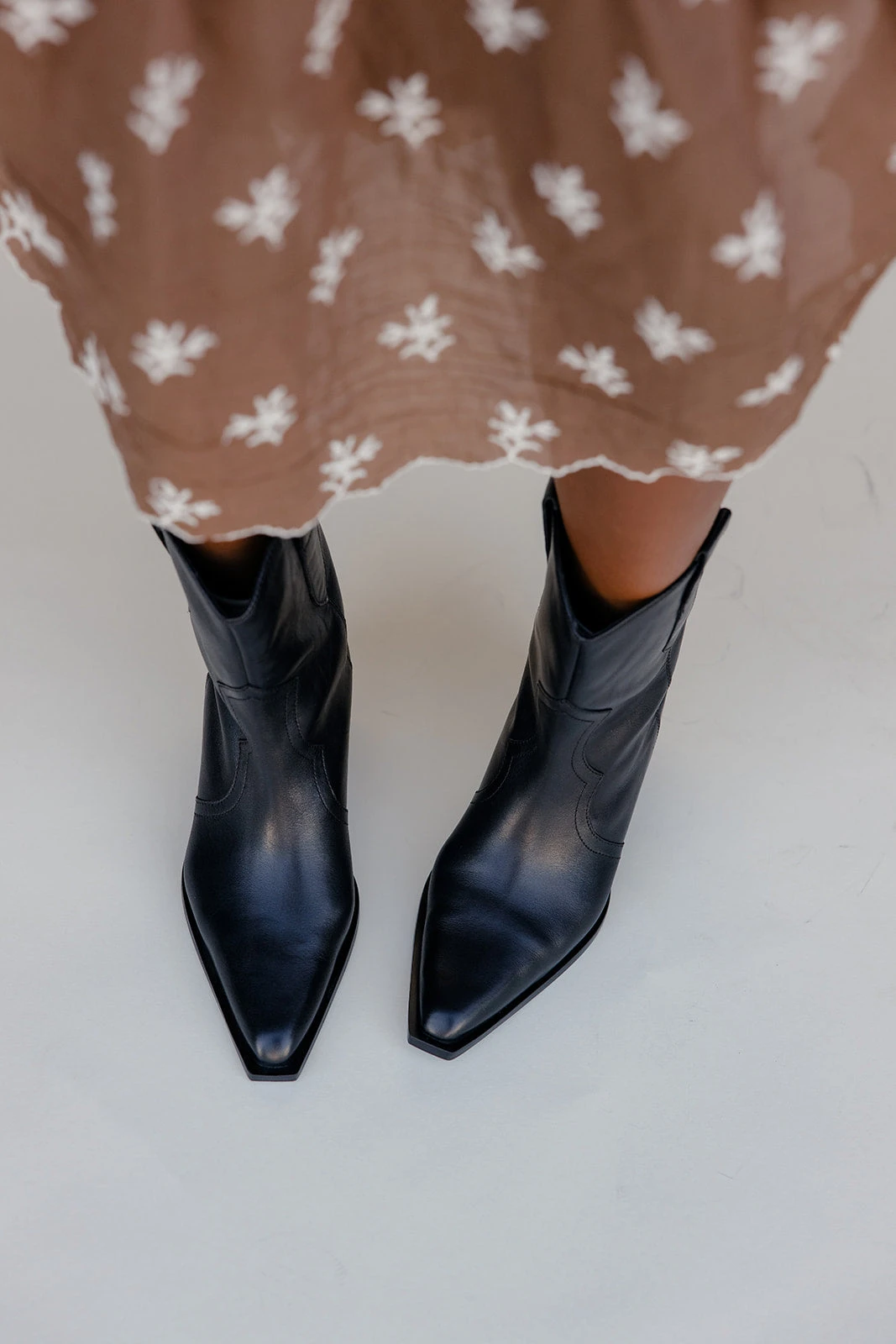 Free People Cat Nap Cowboy Boot - Leather Western Ankle Boots 7 Free People Cat Nap Cowboy Boot - Leather Western Ankle Boots - Image 5