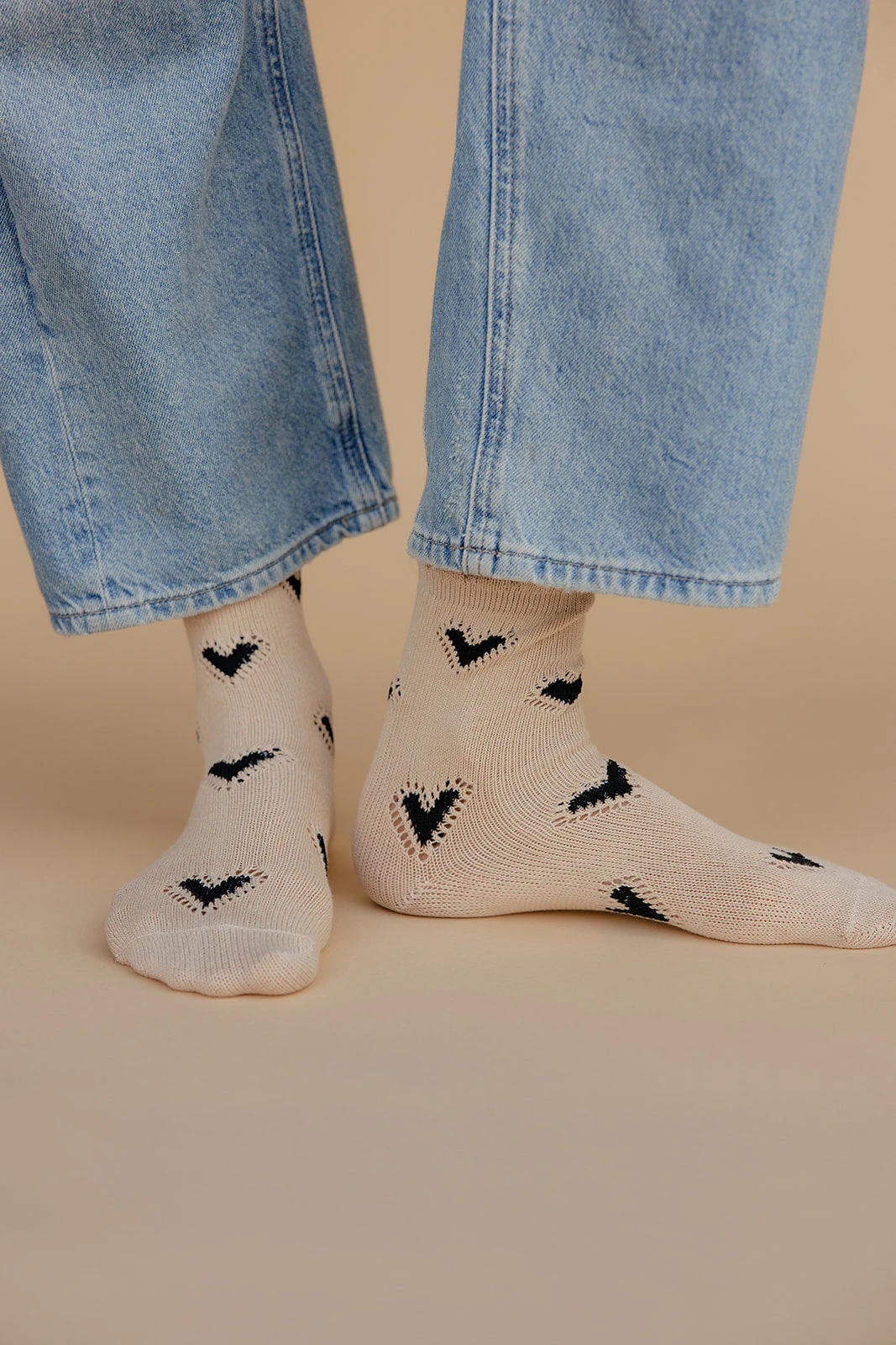 Free People Cupids Bow Heart Motif Crew Socks 4 Free People Cupids Bow Heart Motif Crew Socks - Image 2