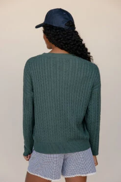 The Stables Forest Green Cable Knit Sweater -ROOLEE FASHION SHOP 028A7633 0be4beb3 8194 4e14 bff8 4bf297d39ecd