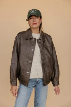 Retro Rhythm Relaxed Vegan Leather Jacket - Vintage Edge Outerwear -ROOLEE FASHION SHOP 028A7674 2b053b54 4cdf 4fed af14 b4f3bff2ad9f