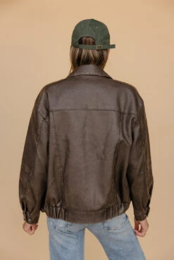 Retro Rhythm Relaxed Vegan Leather Jacket - Vintage Edge Outerwear -ROOLEE FASHION SHOP 028A7675 1af60ee4 fc59 463b 9601 f33cad0aba96