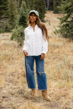 First Times Linen Button-Up -ROOLEE FASHION SHOP 028A7712