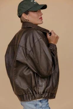 Retro Rhythm Relaxed Vegan Leather Jacket - Vintage Edge Outerwear -ROOLEE FASHION SHOP 028A7712 5ab15bfd d054 4b4a 97fb 09c3b32c9b07