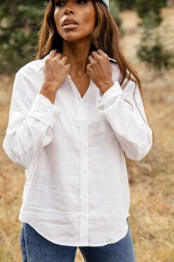 First Times Linen Button-Up -ROOLEE FASHION SHOP 028A7746