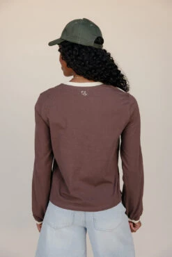 Double Dash Sporty Brown Long Sleeve Tee - Lightweight Relaxed Fit 13 Double Dash Sporty Brown Long Sleeve Tee - Lightweight Relaxed Fit -ROOLEE FASHION SHOP 028A7812 34f3c7df 6685 40de 864a c2f68b8c8b3f