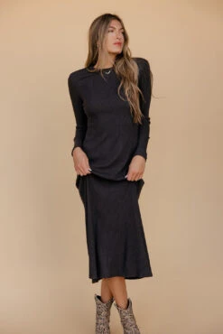 Long Sleeve Ribbed Midi Dress - Shadow and Smoke Fitted Bodycon 16 Long Sleeve Ribbed Midi Dress - Shadow and Smoke Fitted Bodycon -ROOLEE FASHION SHOP 028A7858 eb7c73ec a8c7 4d74 9425 5a67a6807feb