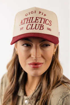 Vintage Trucker Hat - Athletics Club Retro Mesh Snapback Cap 41 Vintage Trucker Hat - Athletics Club Retro Mesh Snapback Cap -ROOLEE FASHION SHOP 028A7915