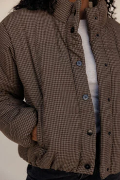 Elmhurst Gingham Puff Coat - Stylish Women's Outerwear -ROOLEE FASHION SHOP 028A7930 65b1cc95 4435 4918 bc56 5040ea9196ac
