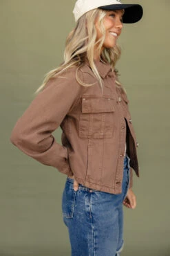 Free People Jade Denim Jacket - We The Free Asymmetrical Style -ROOLEE FASHION SHOP 028A8080