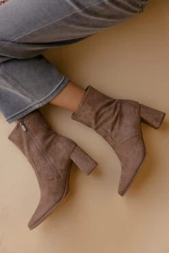 Heeled Ankle Booties - Versatile 3-Inch Block Heel Boots