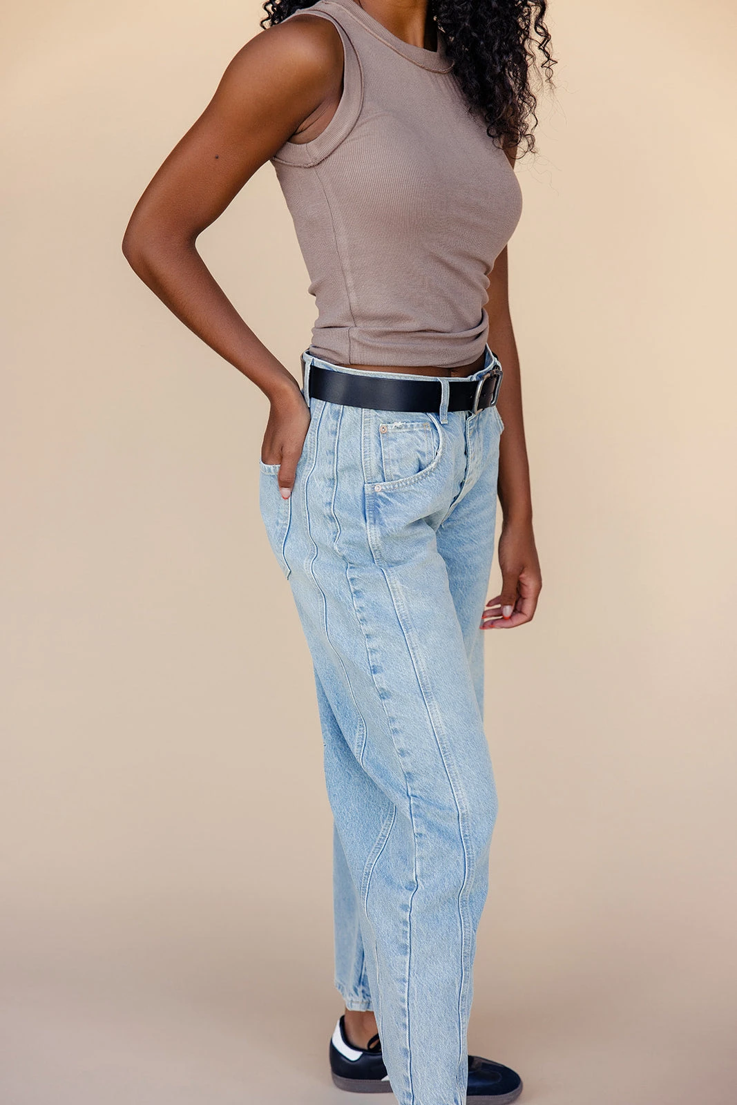 Free People We The Free Gallo Leather Belt with Antique Buckle 4 Free People We The Free Gallo Leather Belt with Antique Buckle - Image 2