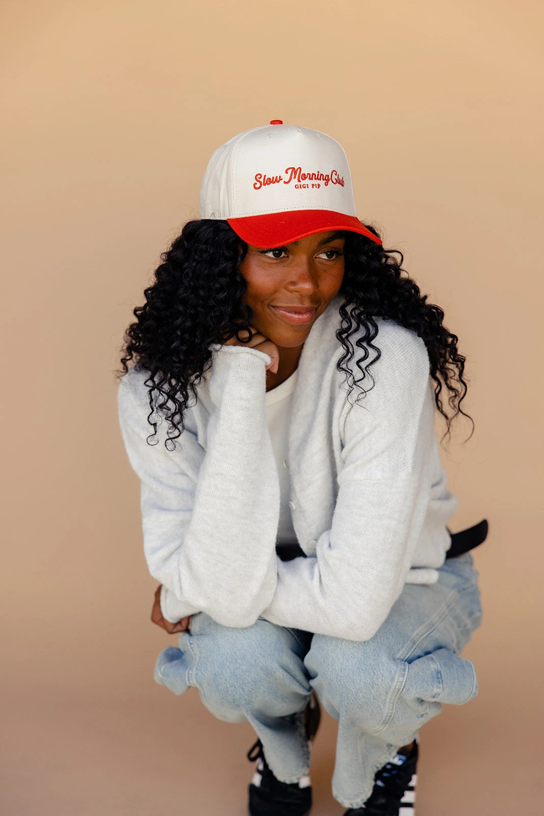 Canvas Trucker Hat - Slow Morning Club Premium Mesh Cap 3 Canvas Trucker Hat - Slow Morning Club Premium Mesh Cap