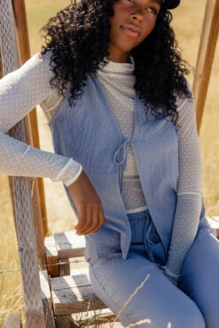 Natalya Textured Tie-Front V-Neck Vest -ROOLEE FASHION SHOP 028A8336 8339ebf2 37d4 4e4a 800d ecc29552d370