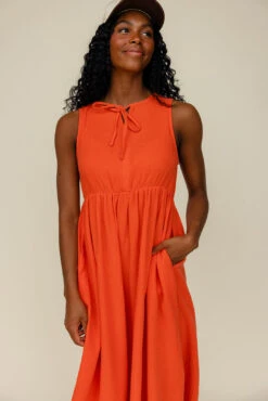 Marco Island Tie Dress -ROOLEE FASHION SHOP 028A8781