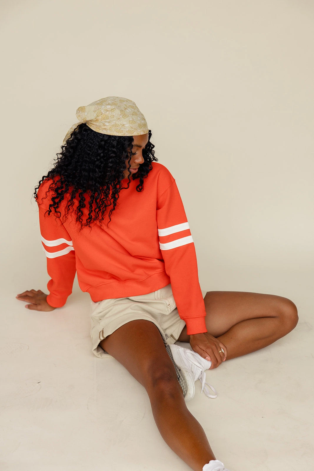 Jump Shot Varsity Pullover: Bold Red Sporty Stripe Sweater 4 Jump Shot Varsity Pullover: Bold Red Sporty Stripe Sweater - Image 2