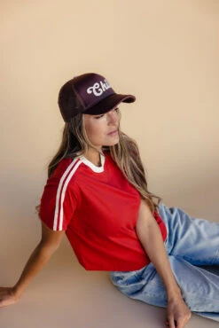 Relaxed Boxy Ringer Tee - Classic Casual Short Sleeve Shirt -ROOLEE FASHION SHOP 028A9332