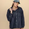 Adams Washed Denim Jacket - Oversized Classic Outerwear -ROOLEE FASHION SHOP 028A9989 websize